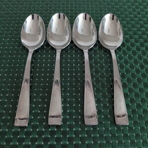 Reed & Barton BENSON Teaspoons Lot Set of 4, 18/10 Stainless Glossy